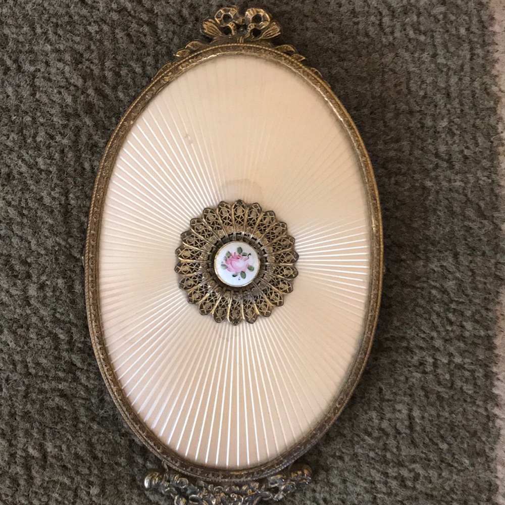 Collector, antique hand mirror